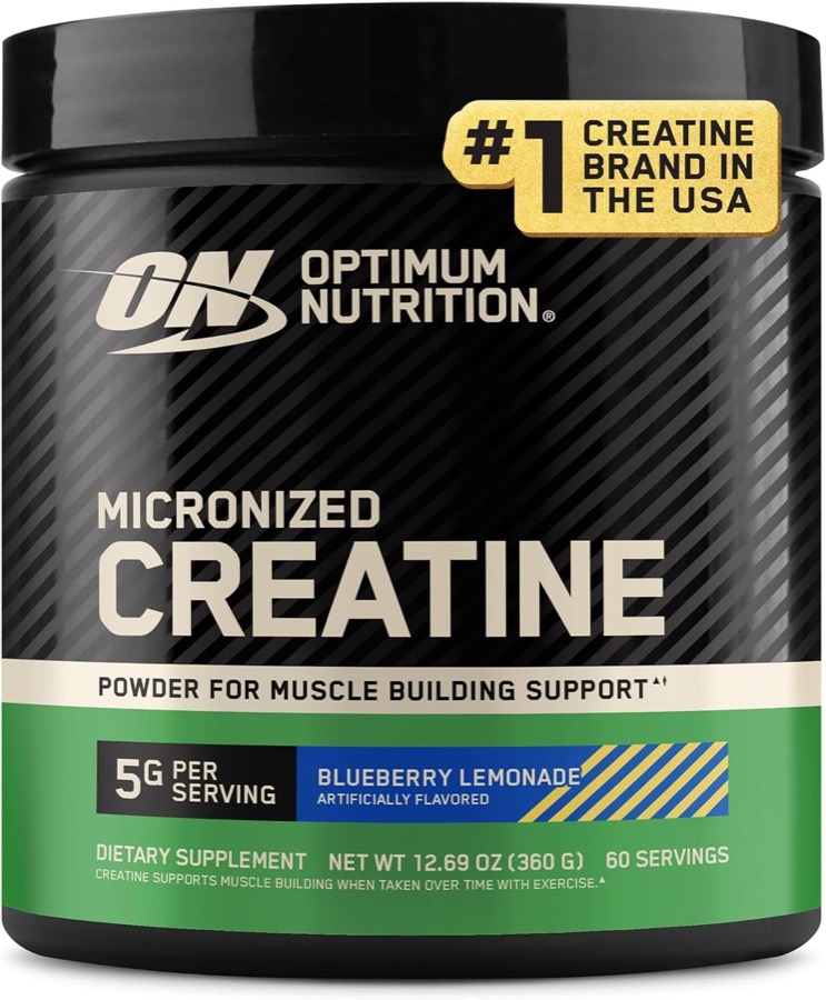 Optimum Nutrition Creatine, Micronized Creatine Monohydrate Powder, Supports Strength & Recovery, Banned Substance Tested, Un