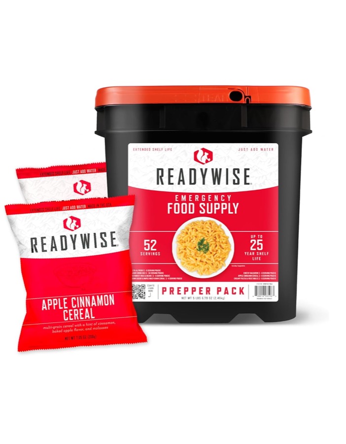 ReadyWise Entrée Bucket — 60 Servings Emergency Food