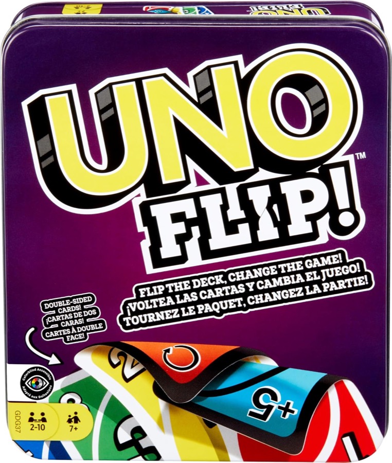 Mattel Games UNO Card Game for Kid, Adult & Family Nights & Parties, Travel & Vacations, Color Blind Accessible & Customizabl